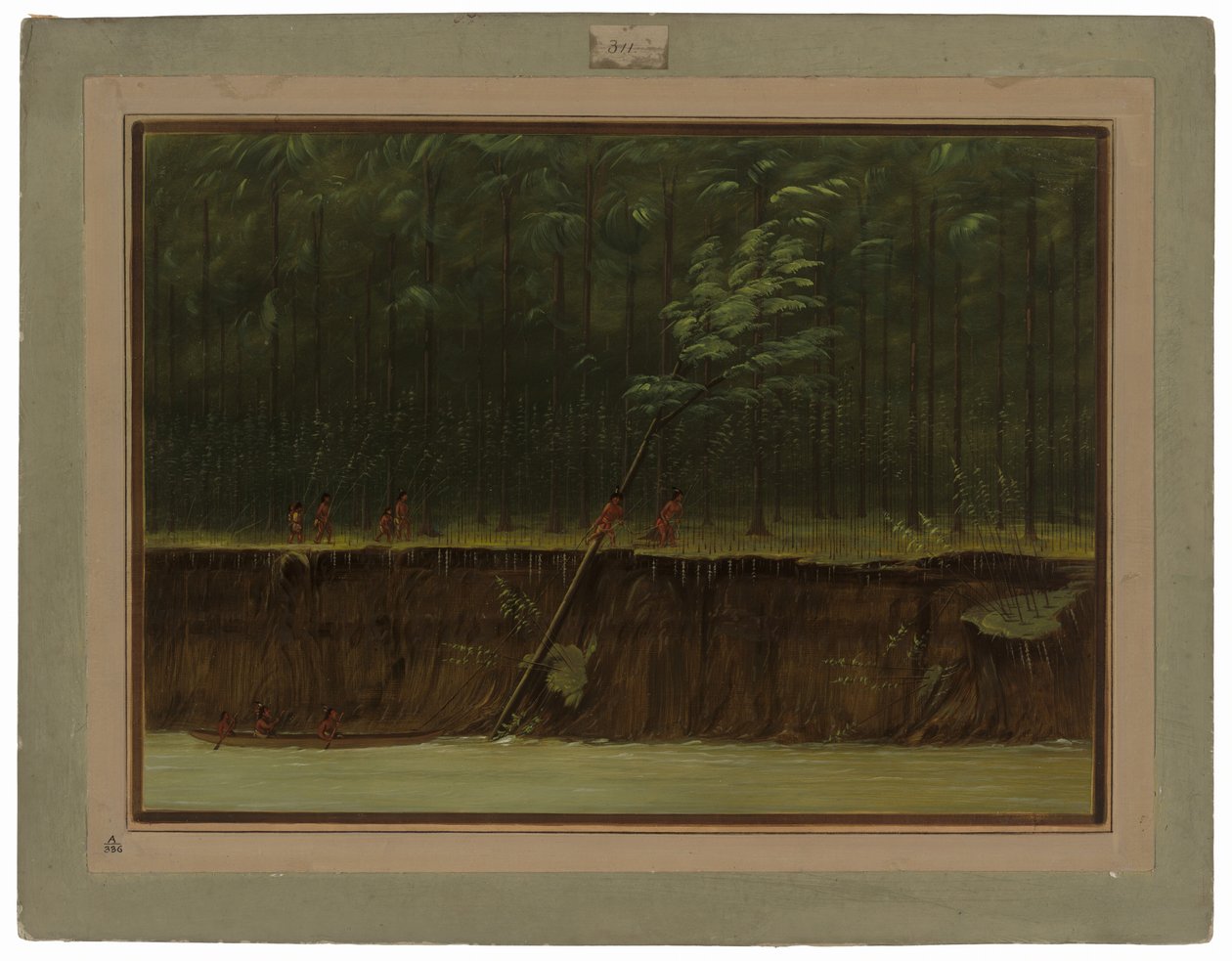 Utsikt över nedre Mississippi av George Catlin