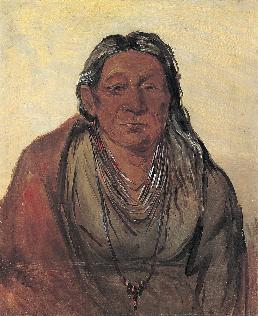 Wah-pe-séh-see, hövdingens mor, 1830. av George Catlin