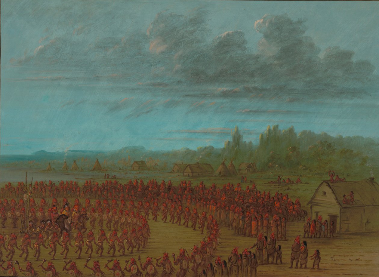 Saukies krigsdans, 18611869. av George Catlin