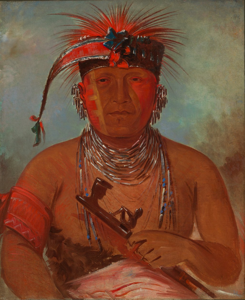 Wée-ke-rú-law, Han som byter, 1832. av George Catlin