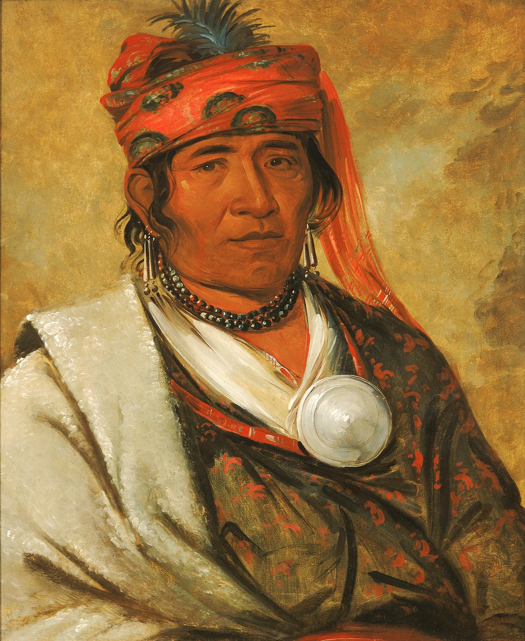 Ye-hów-lo-gee, The Cloud, a Chief, 1838. av George Catlin