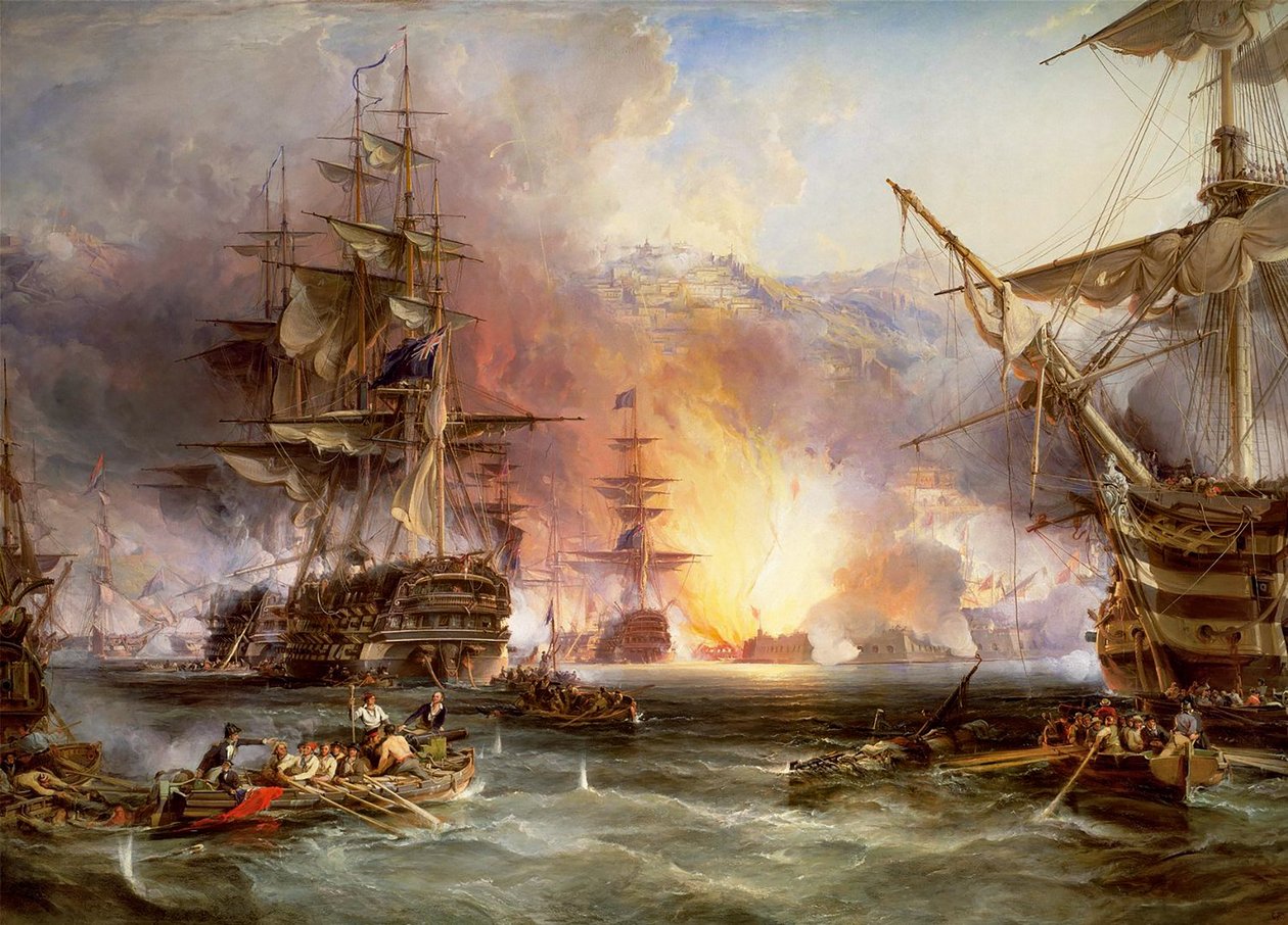 Bombardemang av Alger av George Chambers