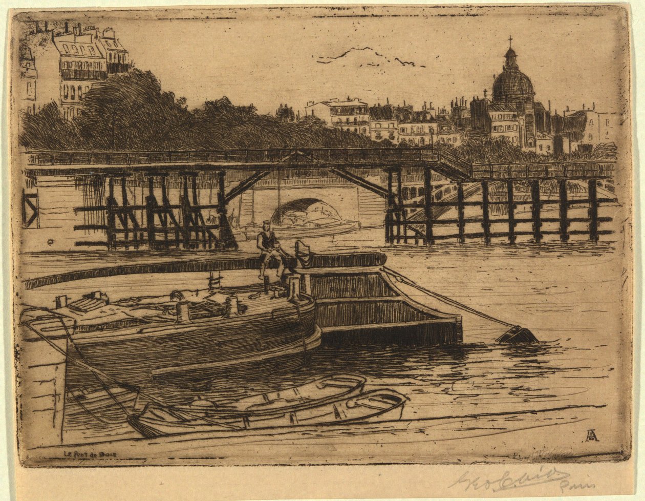 Träbron av George Charles Aid
