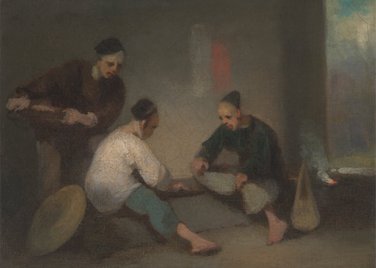 Kinesiska spelare av George Chinnery
