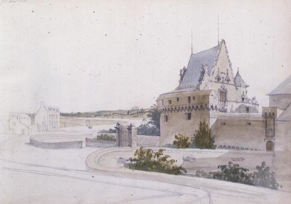 Utsikt över Nantes av George Clarkson Stanfield