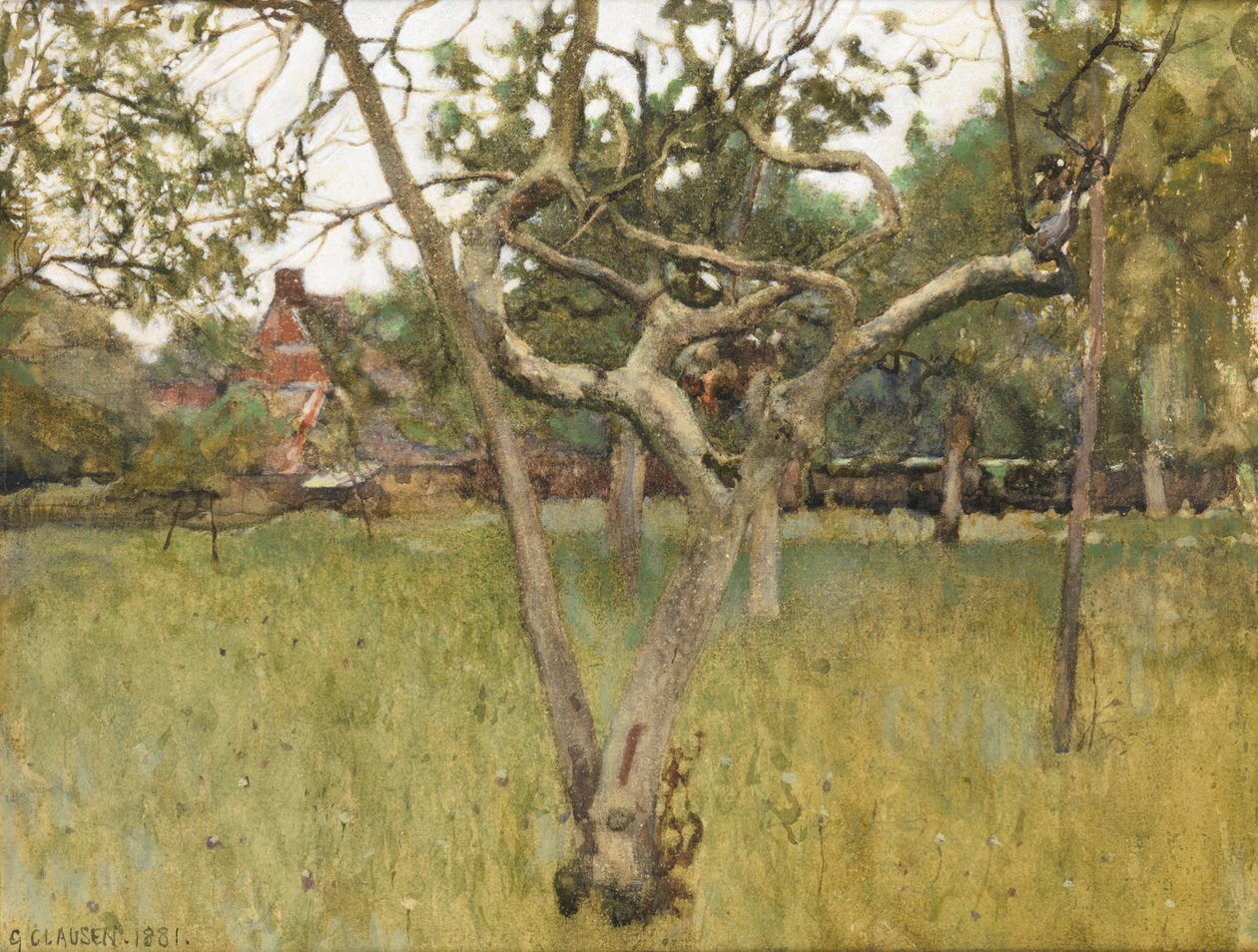 En fruktträdgård av George Clausen