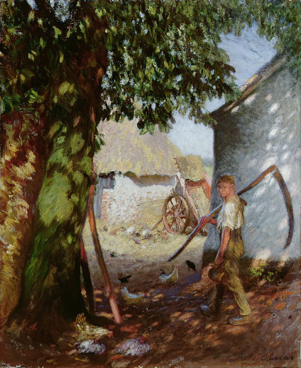 Gårdsgården av George Clausen