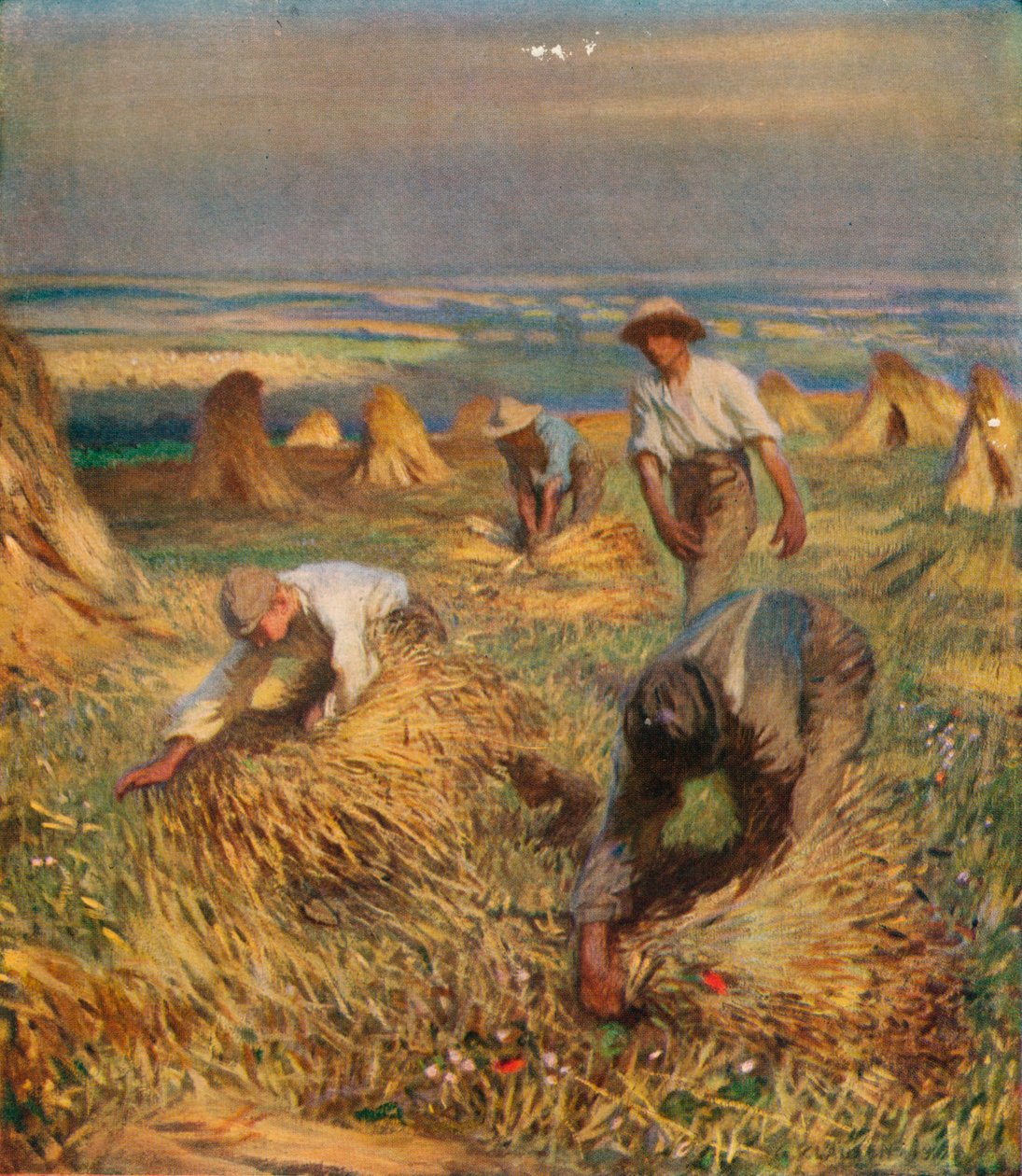 Tying the Sheaves, 1902, 1923. av George Clausen