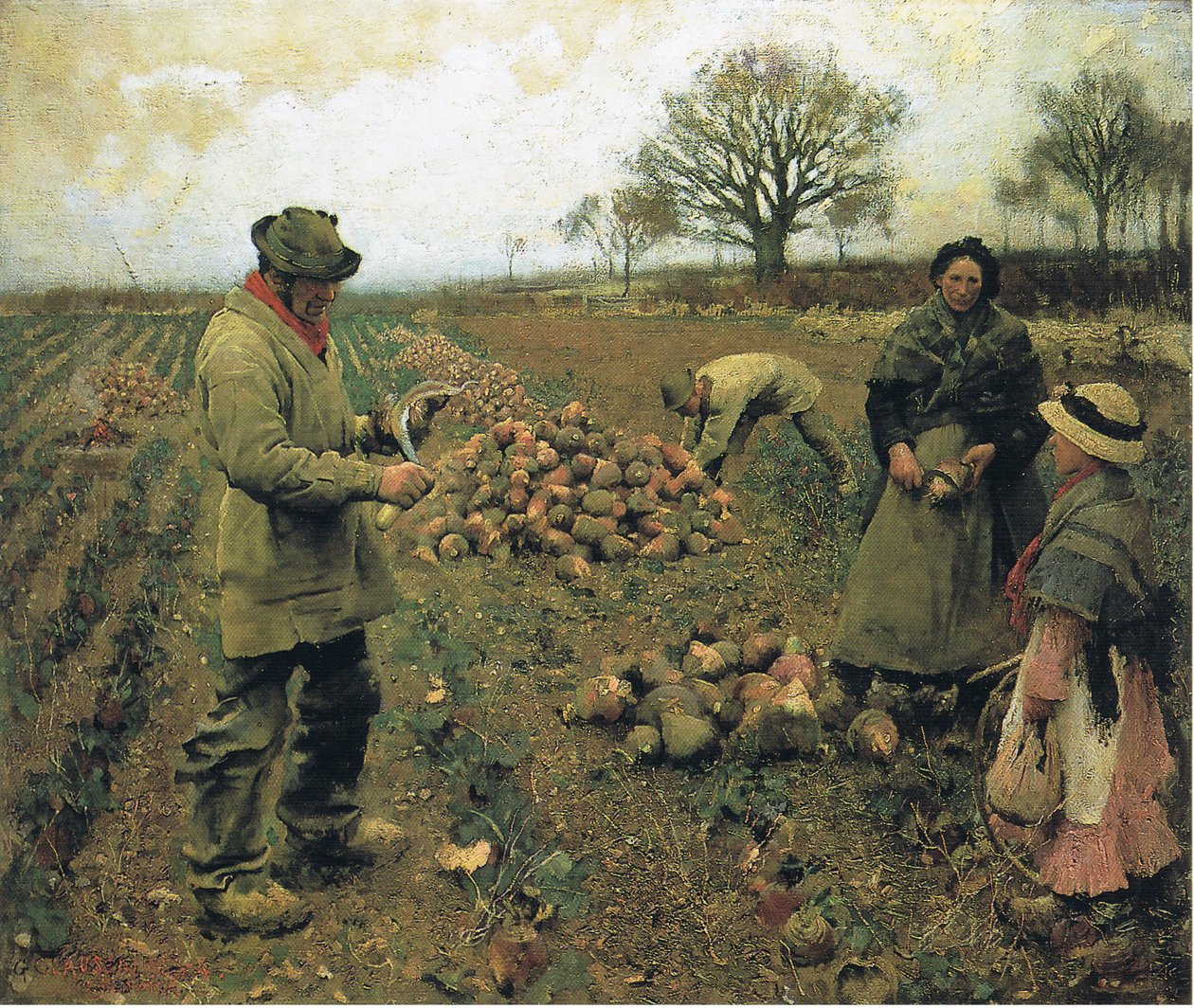 Vinterarbete av George Clausen