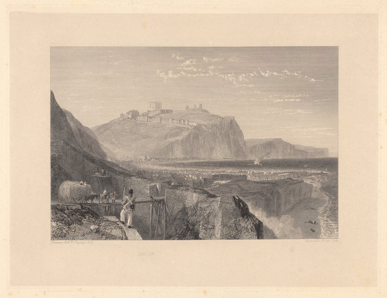 Dover från Shakespeares klippa av George Cooke