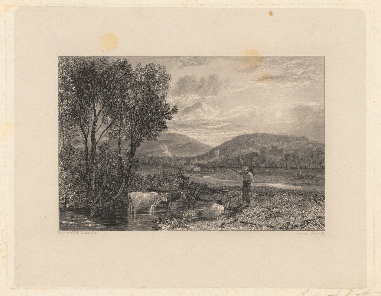 Lulworth Castle, Dorsetshire av George Cooke
