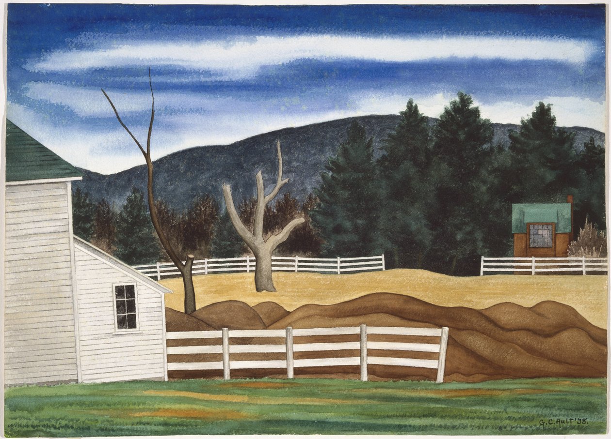 Woodstock landskap, mars av George Copeland Ault