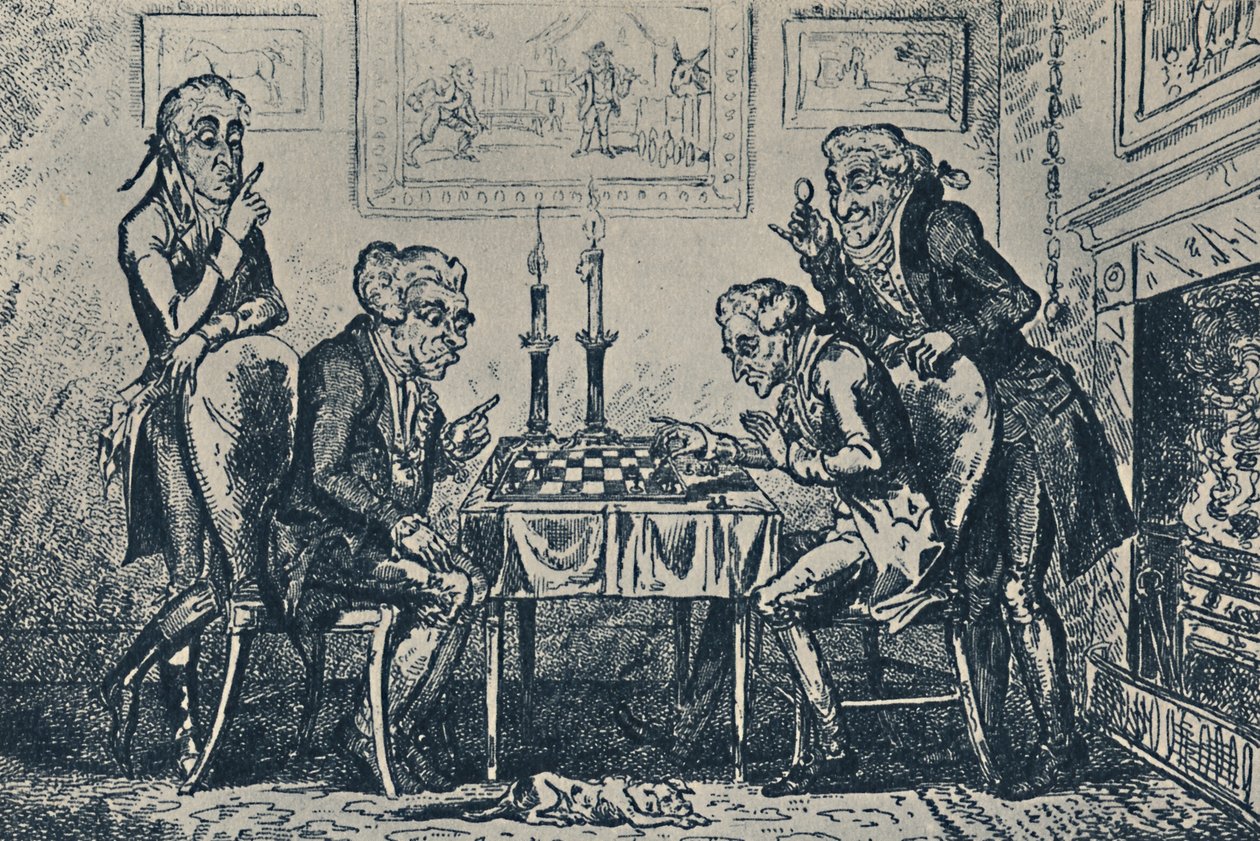 Ett parti schack, 1948 av George Cruikshank