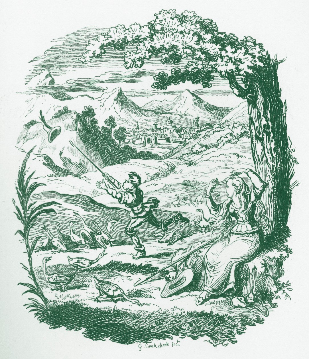 Bröderna Grimm Barn och av George Cruikshank