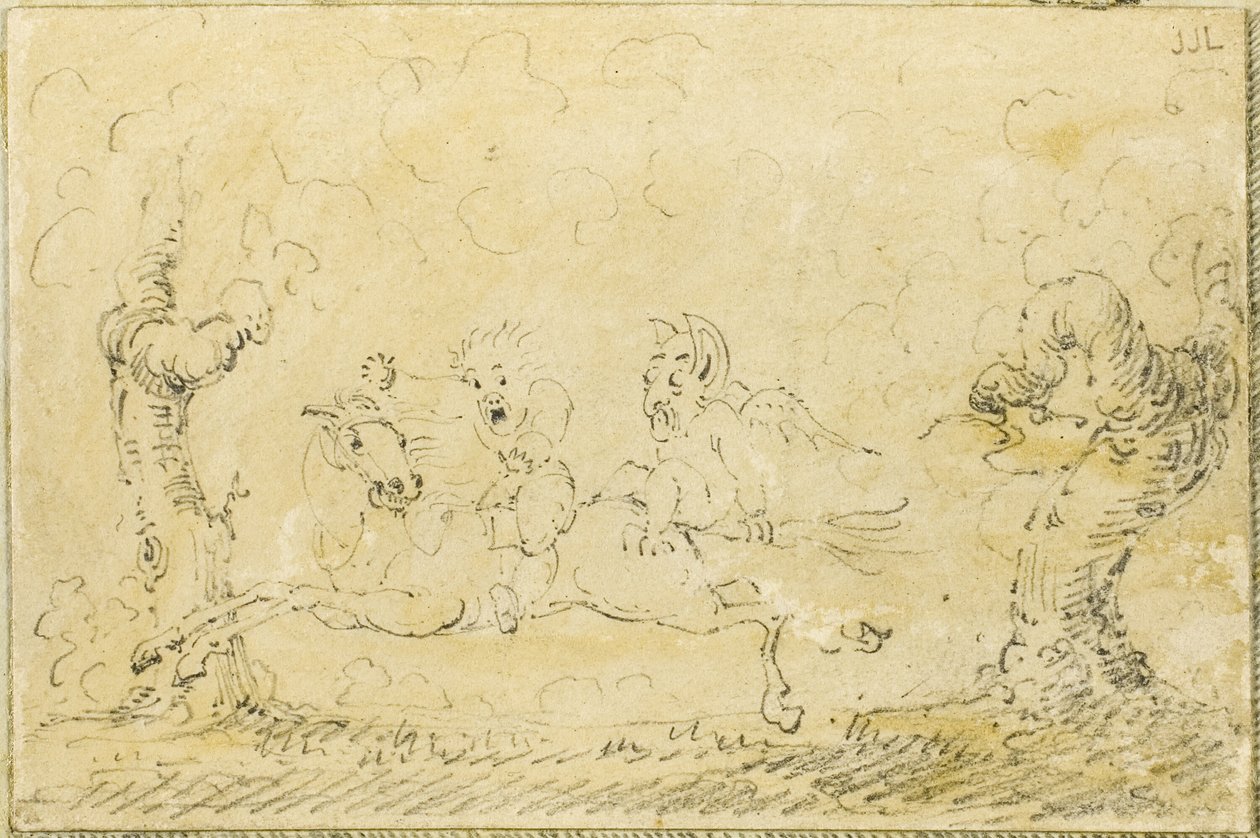 Komisk scen I av George Cruikshank