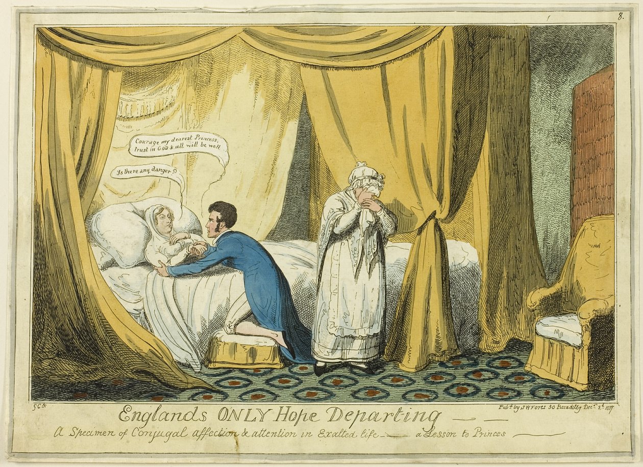 Englands enda hopp på väg bort av George Cruikshank
