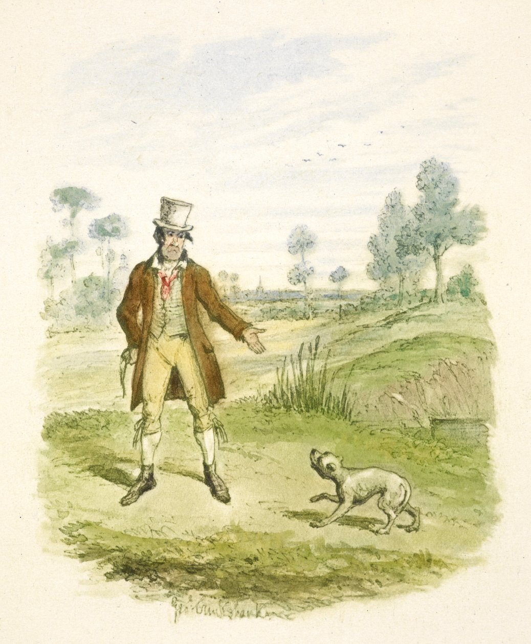 Illustration till "Oliver Twist" av George Cruikshank