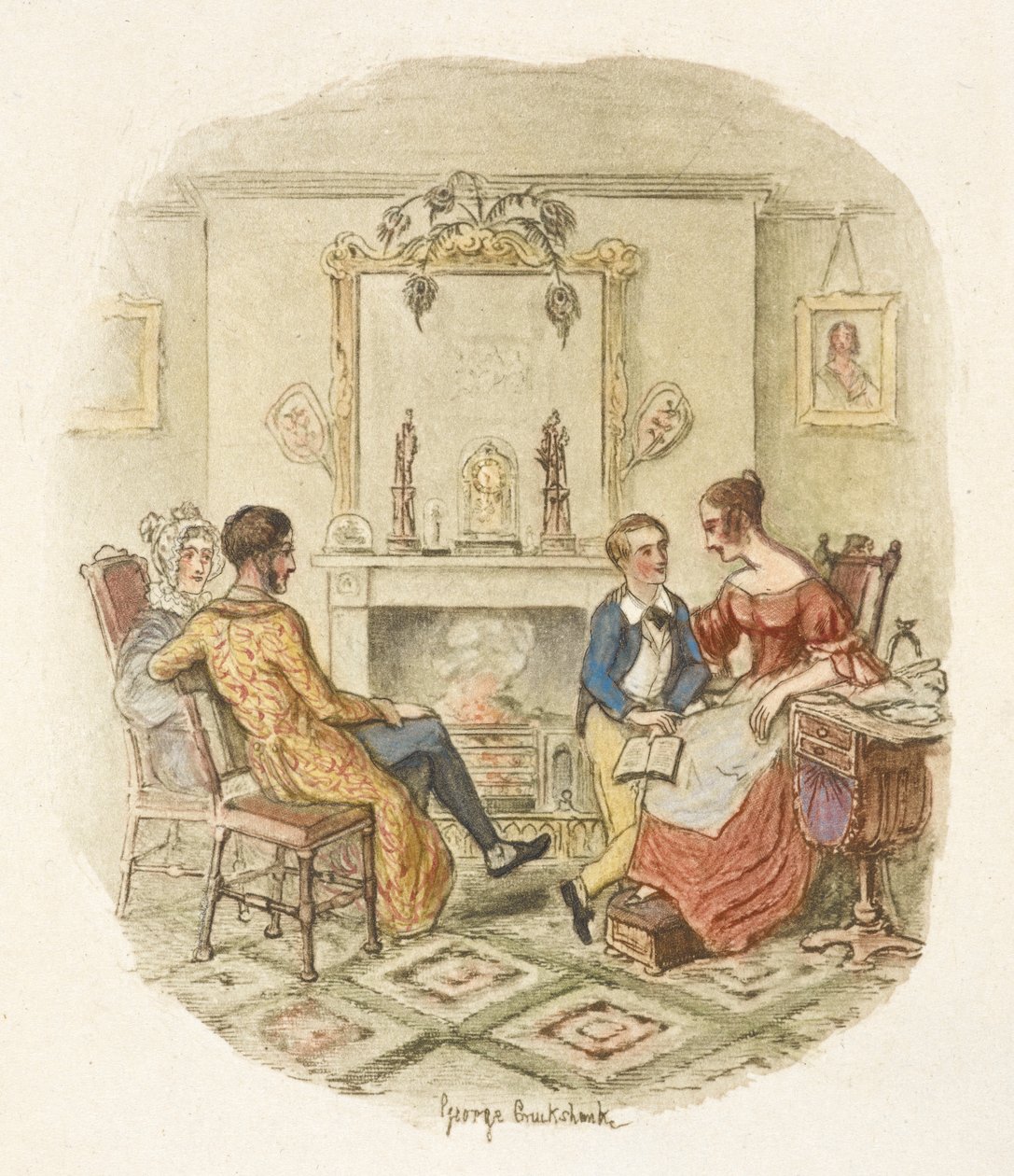Illustration till "Oliver Twist" av George Cruikshank