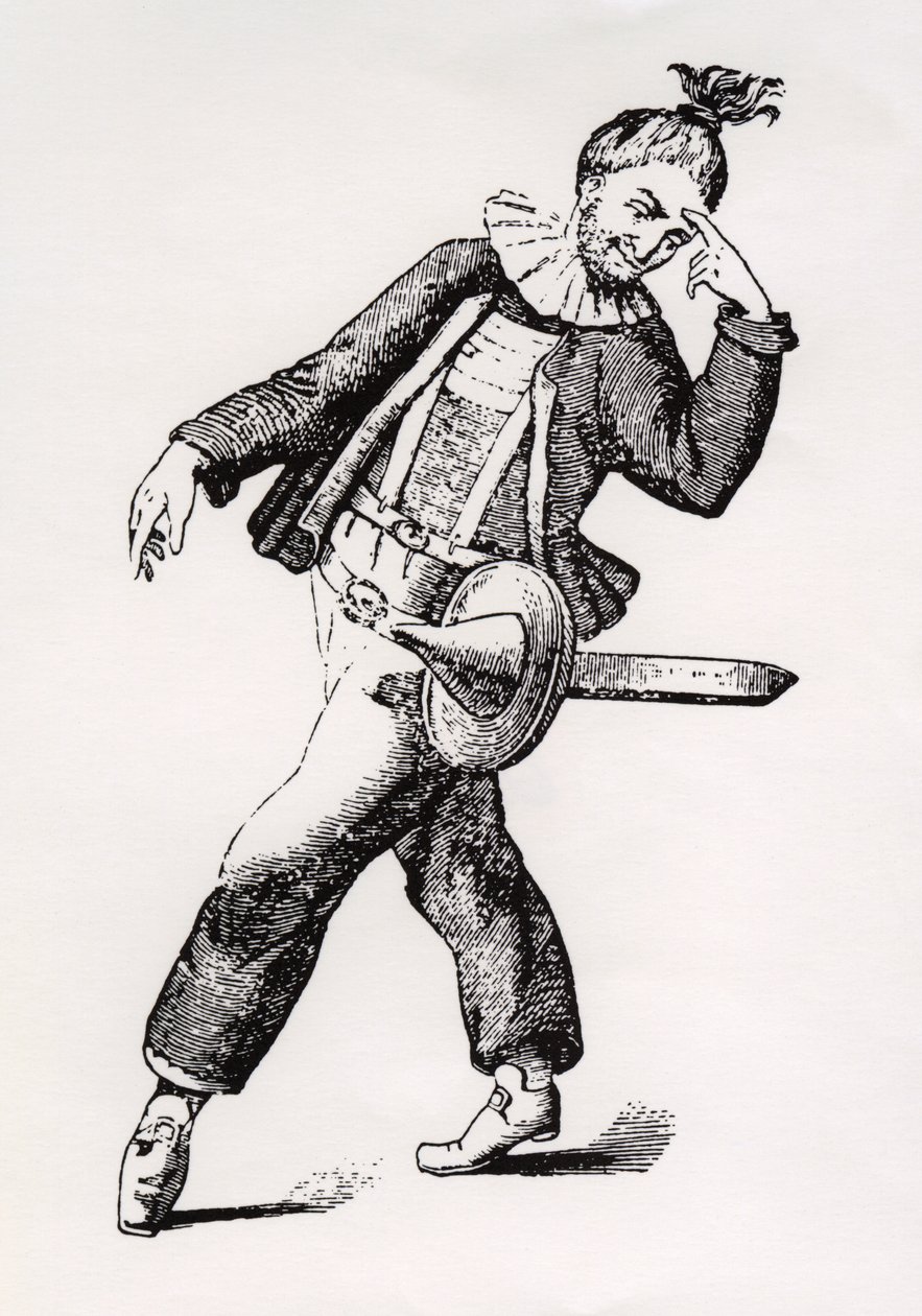 Kasper Punch, 1800-talet. av George Cruikshank
