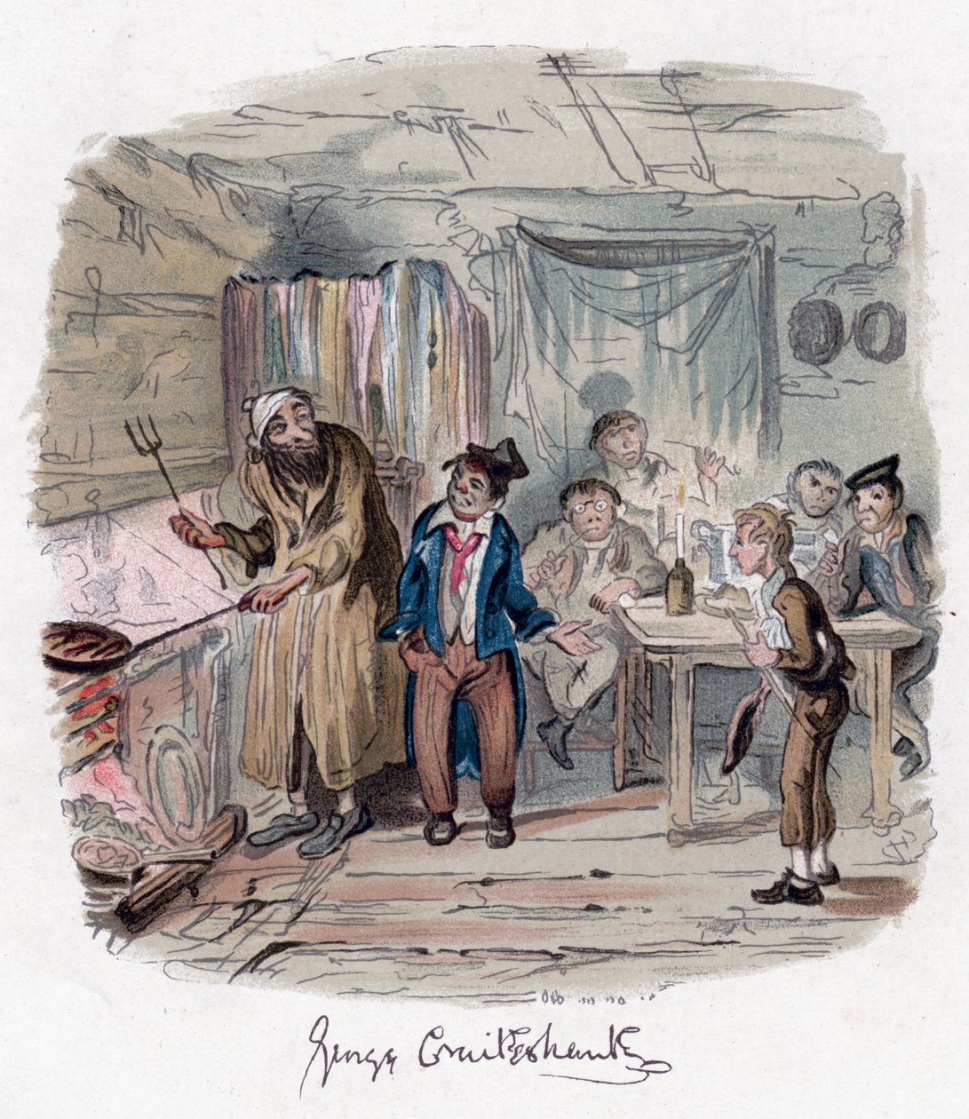 Oliver Twist, c1838. av George Cruikshank