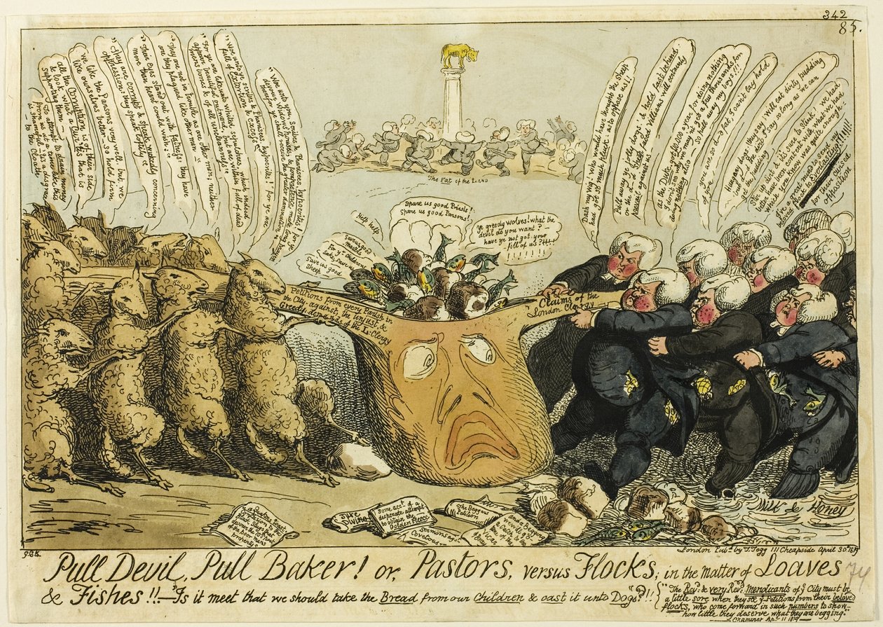 Pull Devil, Pull Baker! av George Cruikshank