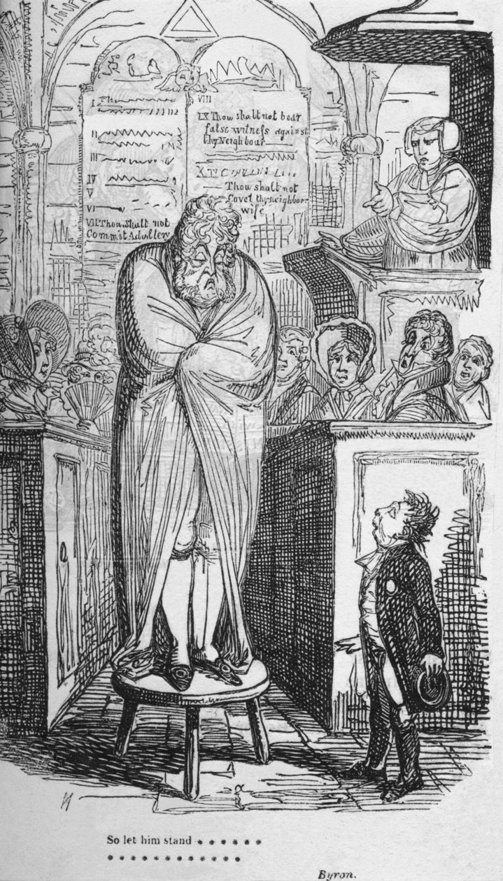 Så låt honom stå..., c1820. av George Cruikshank