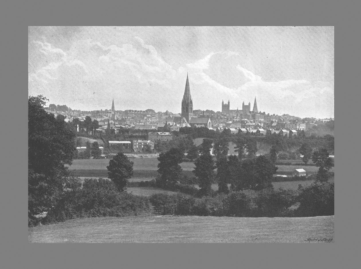 Exeter från Barley, c1900 av George Denney