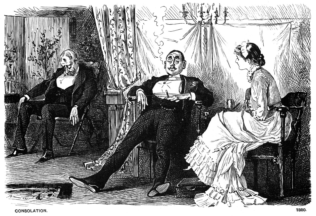 Tröst, 1880 1891. av George du Maurier