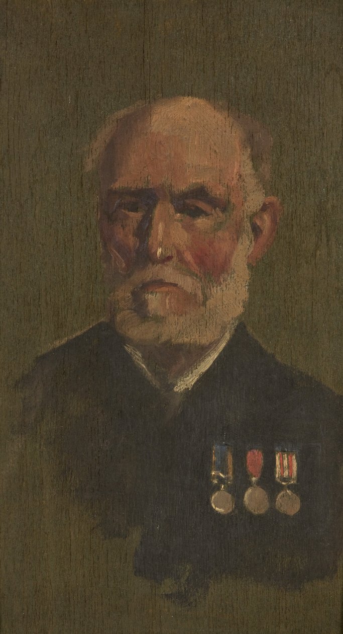 Porträtt av P. Larkin av George Edmund Butler