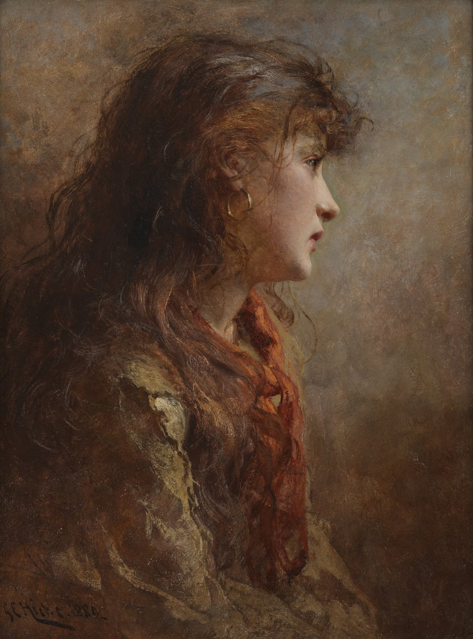 En zigenarflicka, 1880 av George Elgar Hicks