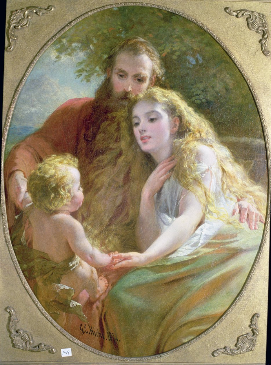Föräldraskap, 1872 av George Elgar Hicks