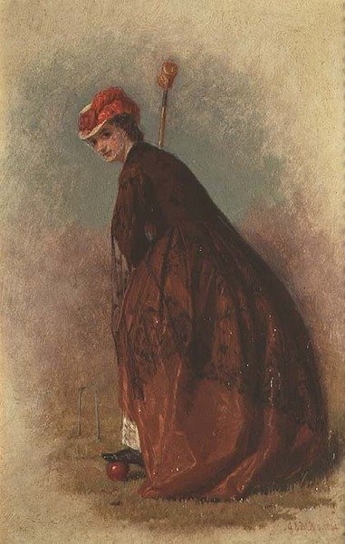 Krocketspelaren av George Elgar Hicks