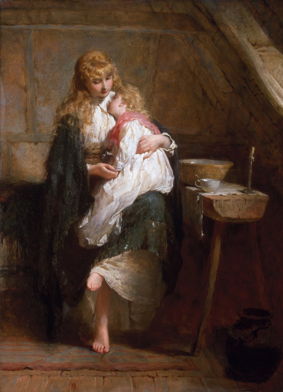 De föräldralösa, 1884 av George Elgar Hicks