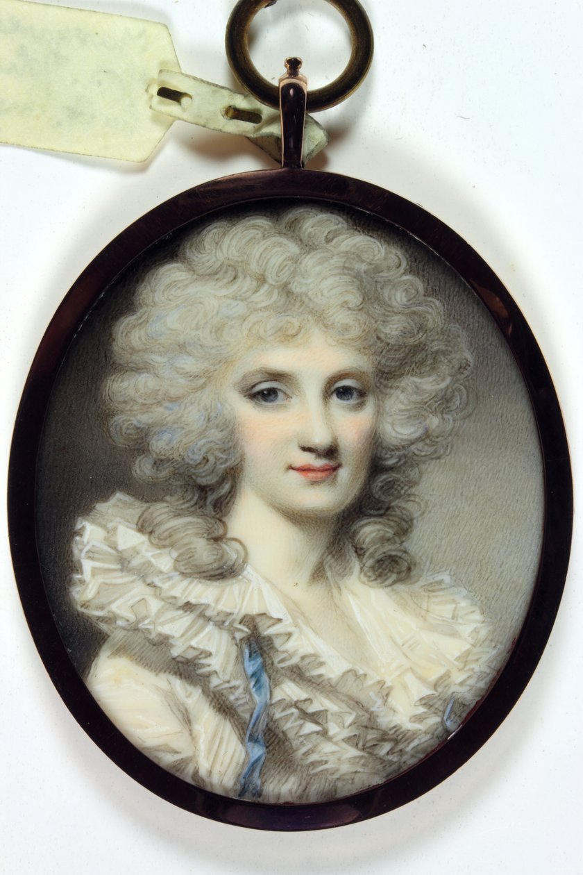 Margaret Dundas Mrs Scott (emalj) av George Engleheart