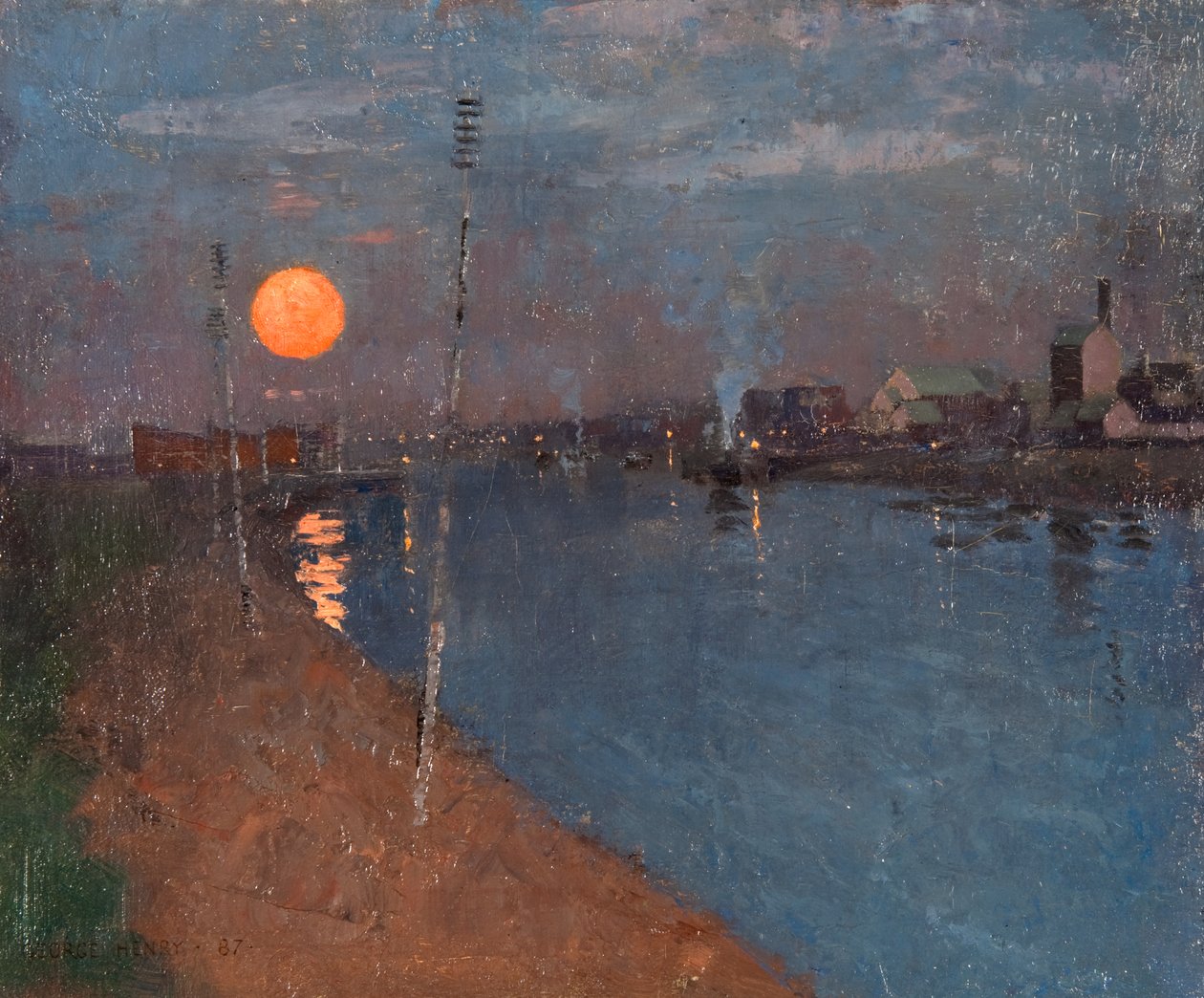 Solnedgång av George F. Henry