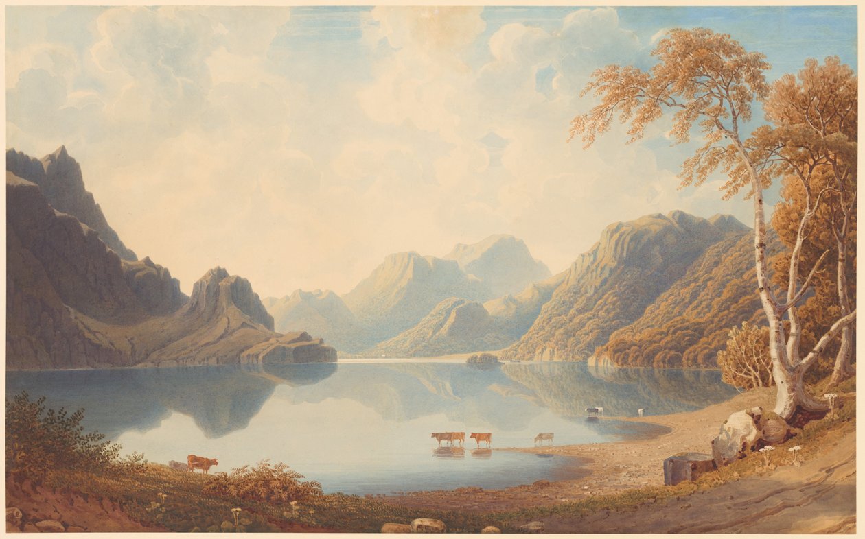 En Loch i Skottland av George Fennel Robson