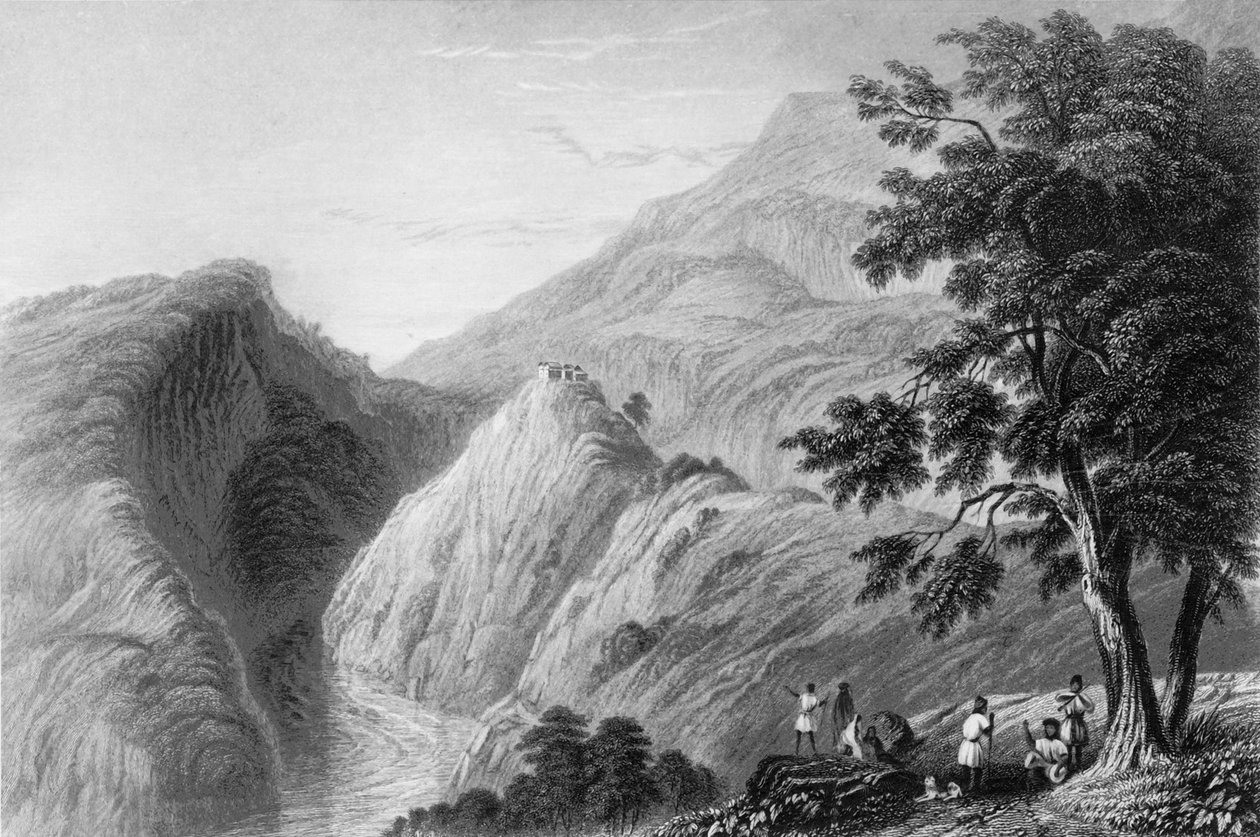 "Utsikt nära Kursalee", 1838. av George Francis White