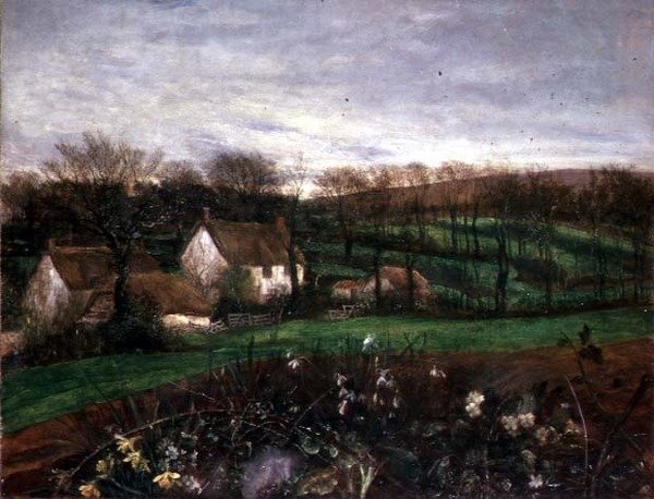 Glad vår från mitt fönster av George Frederic Watts