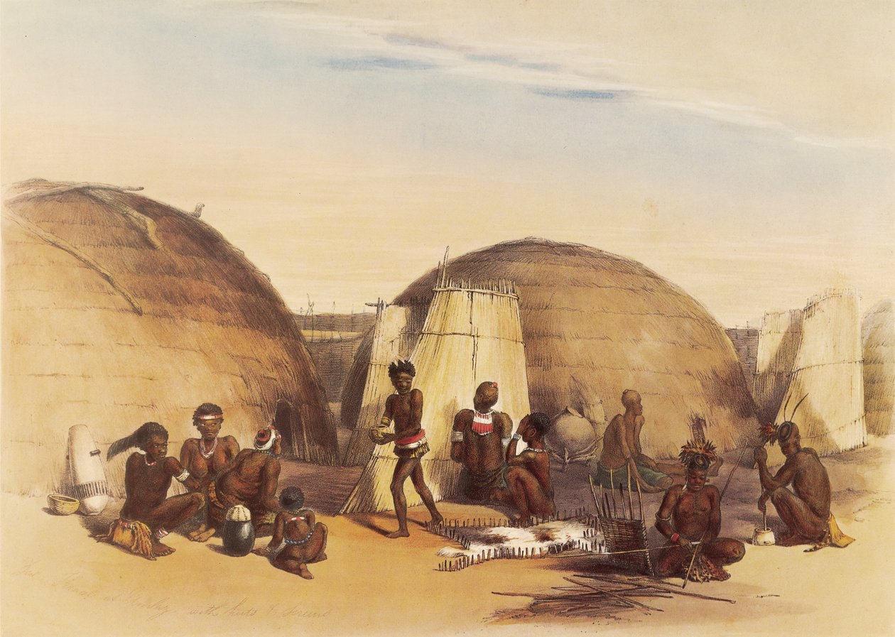 Livet i en Zulu-pärla av George French Angas