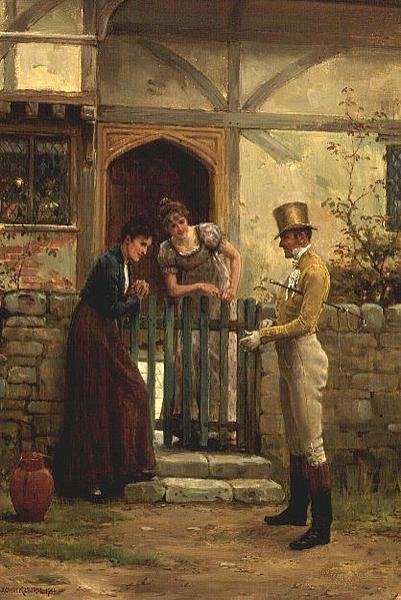 Besökaren av George Goodwin Kilburne