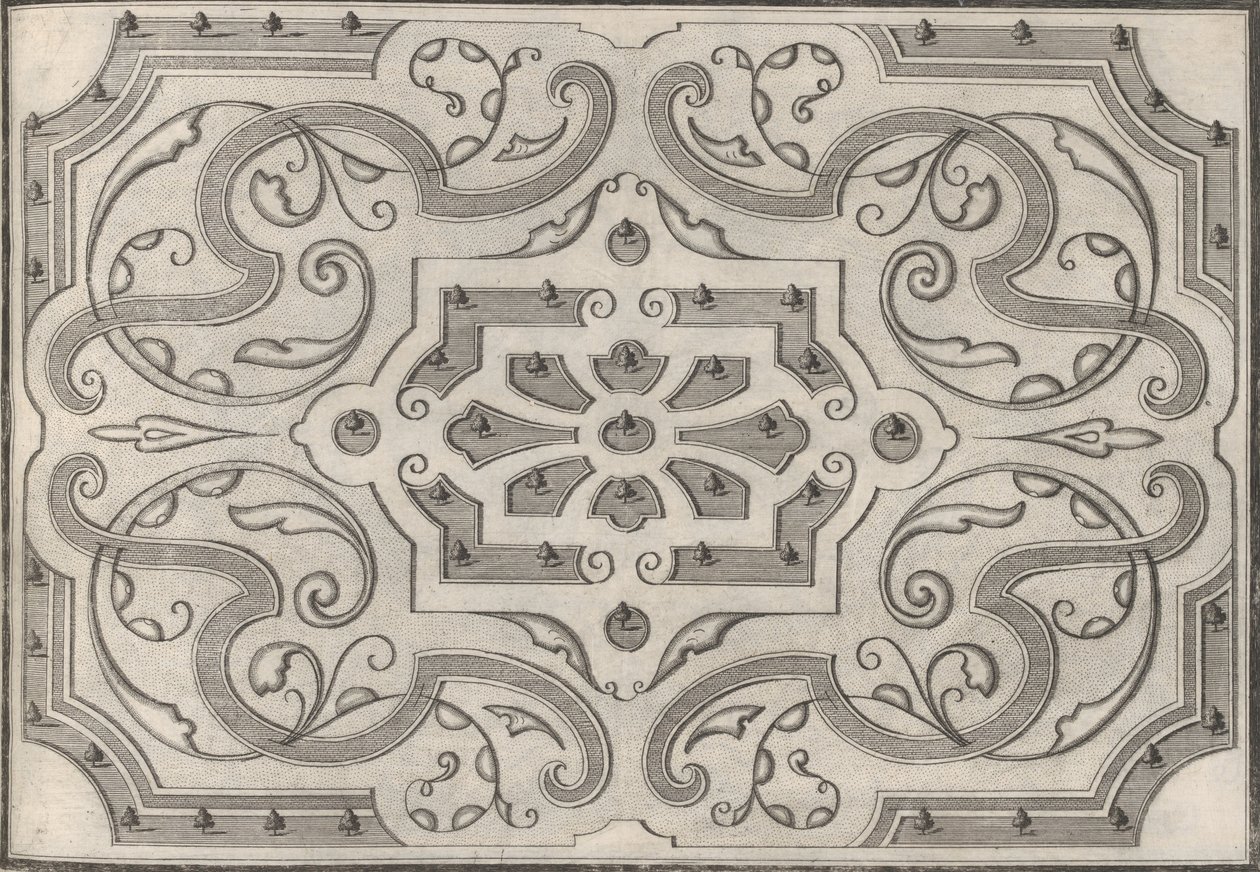 Gartten blomsterbäddar, 1697-1705. av George Hätzl