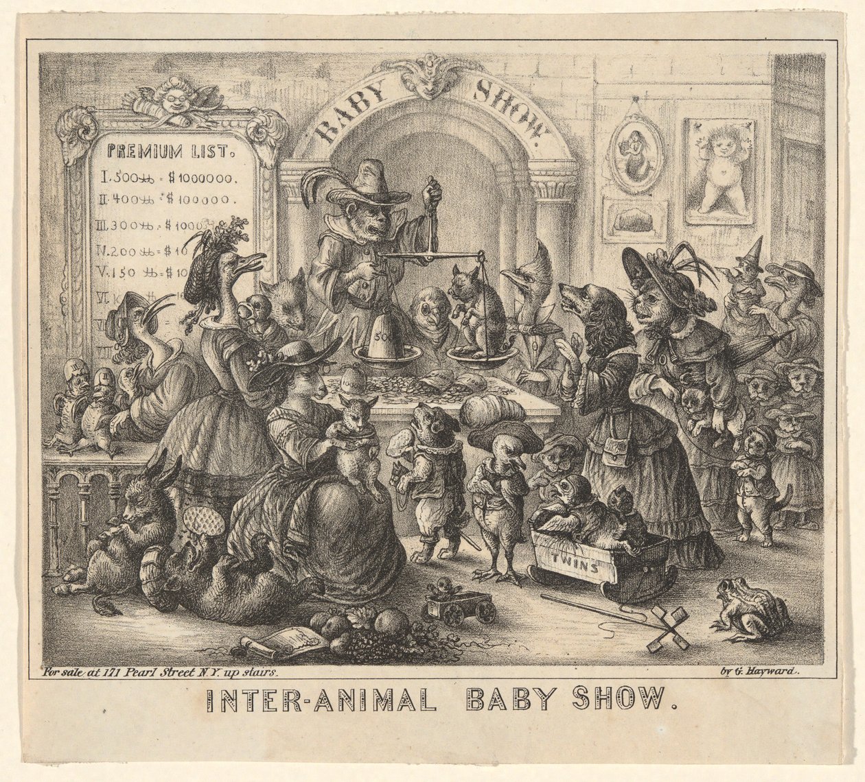 Babyshow mellan djur av George Hayward