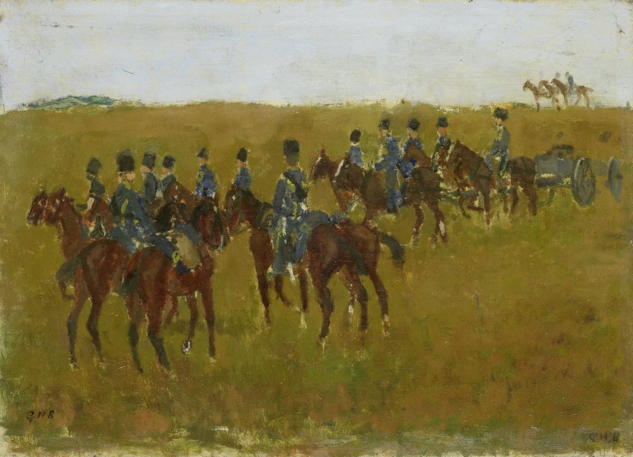Artilleri på manöver av George Hendrik Breitner