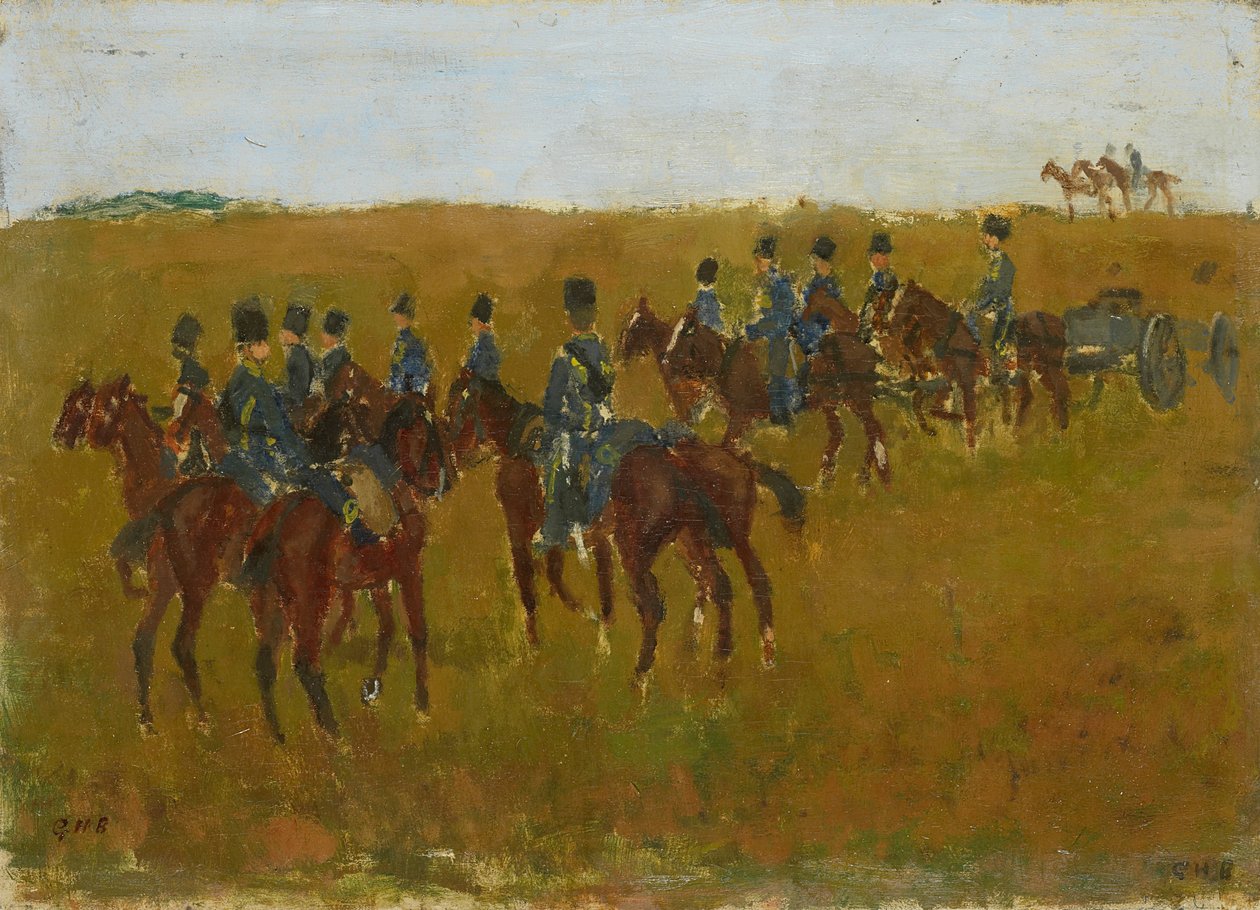 Artilleri på manöver av George Hendrik Breitner