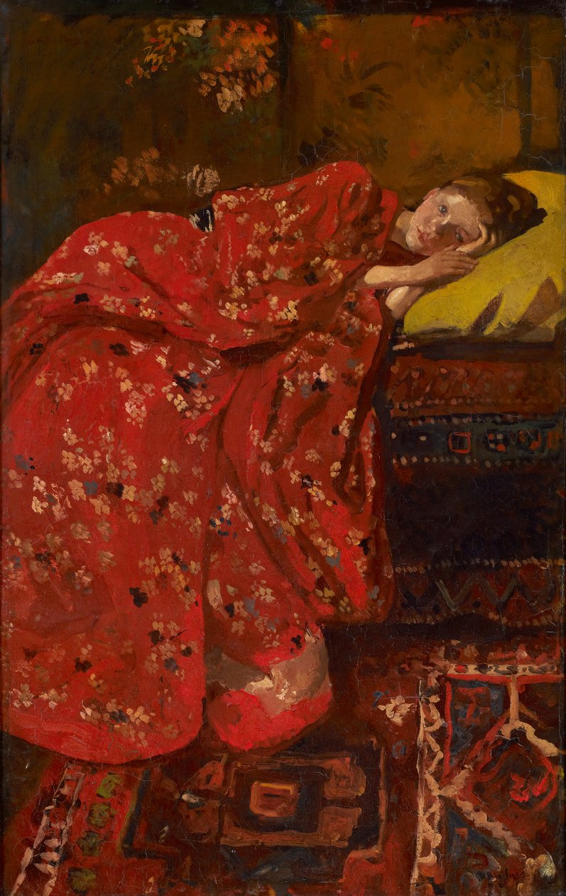 Den röda kimono av George Hendrik Breitner