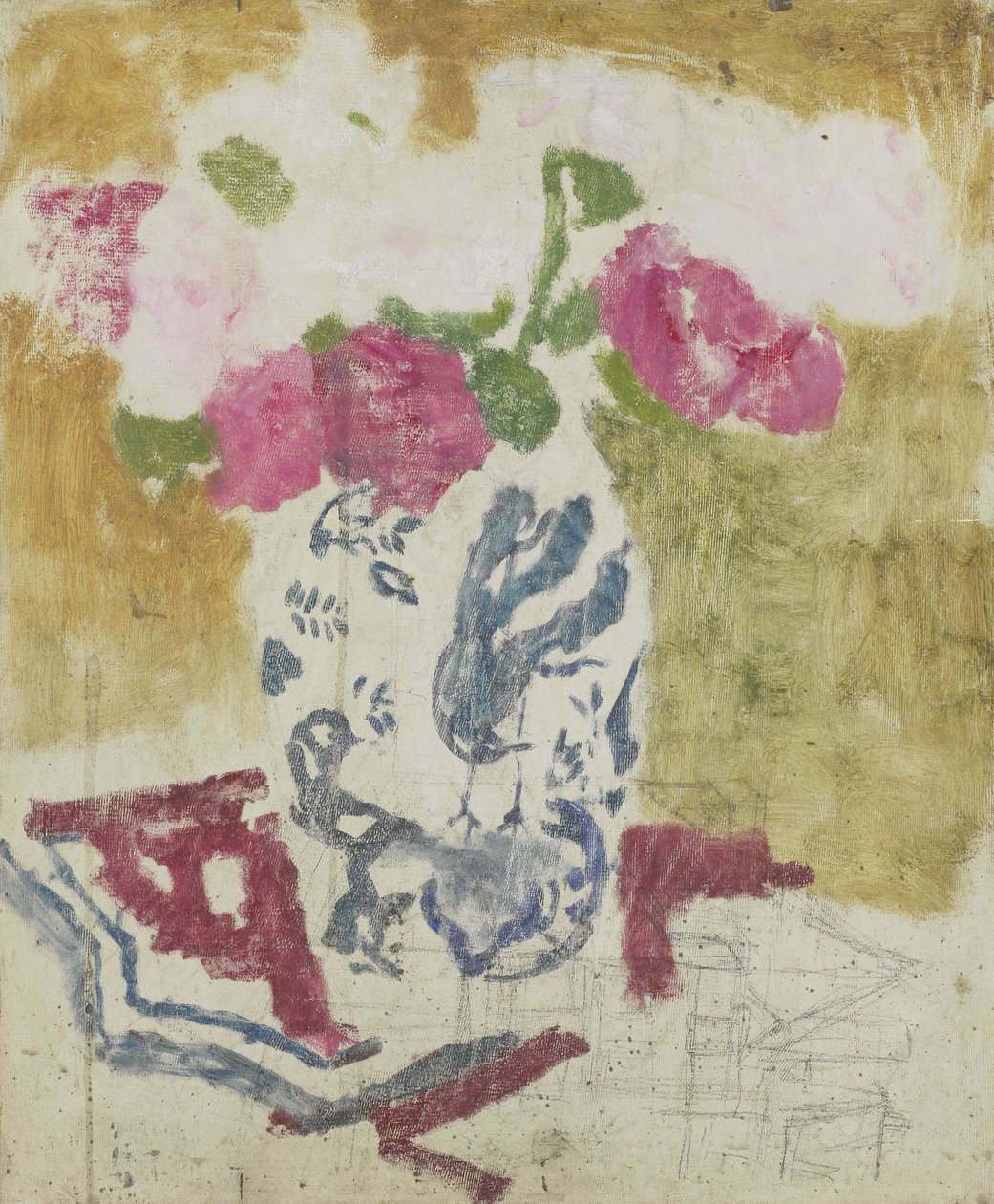 Vas med rosa blommor av George Hendrik Breitner