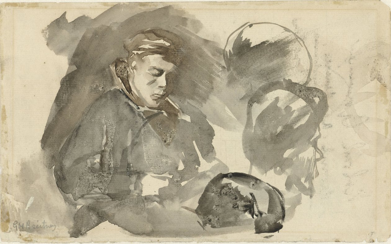 sittande pojke av George Hendrik Breitner