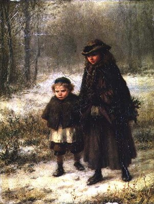 En promenad på en vintermorgon av George Henry Boughton