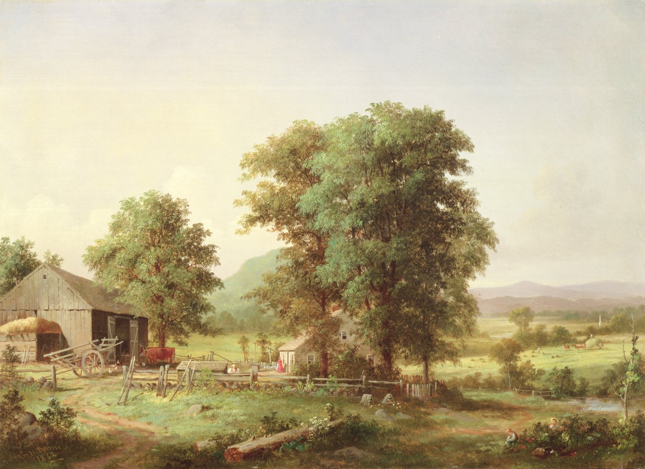 Sommarlandskap, 1862 av George Henry Durrie
