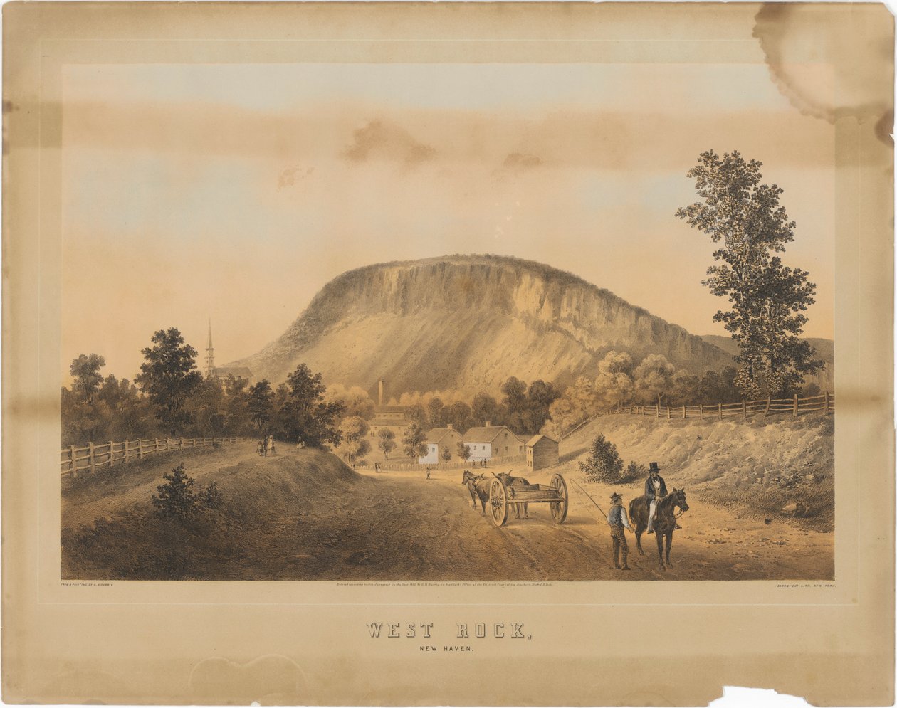 West Rock, New Haven av George Henry Durrie